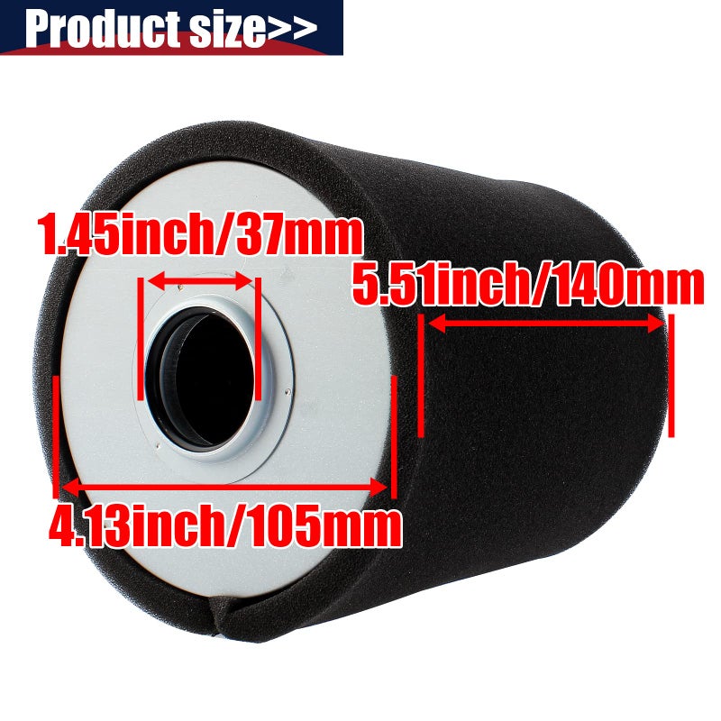 QAZAKY Filter with Pre Filter Compatible with Yamaha Golf Cart G2 G8 G9 G11 Gas 4-Cycle Engine 1985-2001 J38-14450-00 J38-14450-00-00 J10-14417-00 J10-14417-00-00 J10-14417-01 8R4 8F3-25460-00 00 - Image 2